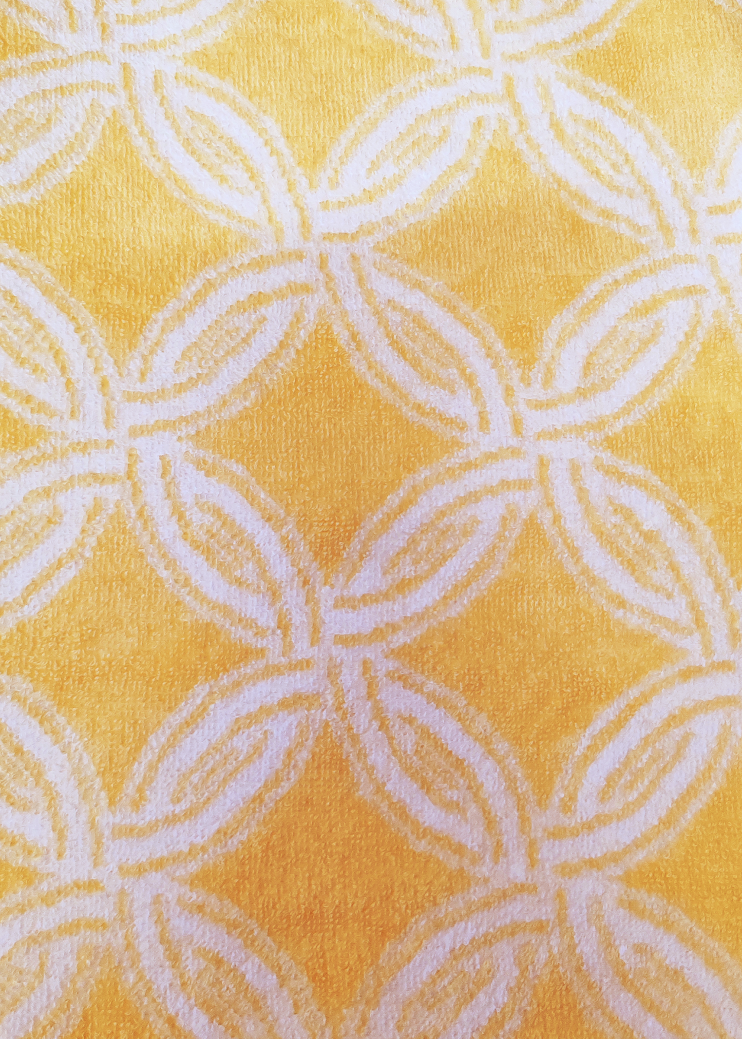 Trendy Yellow Color Pattern Towel | Large Size Bath Towel | 100% Cotton